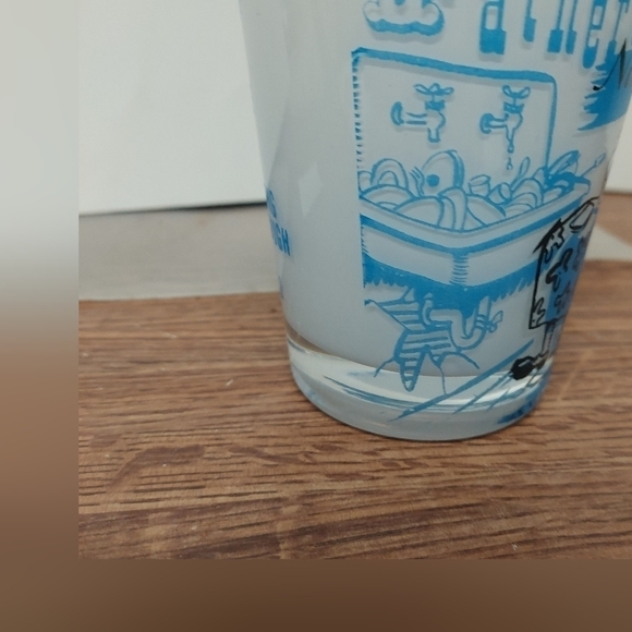 Vintage* 50s/60s Glass Frosted 15 oz Tumbler - Picture 5 of 8